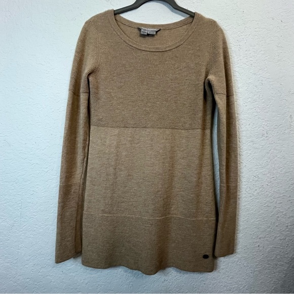Royal Robbins Westlands Tan Bisque Wool Outdoor Ribbed Long Sleeve Sweater SZ XS - Picture 13 of 13